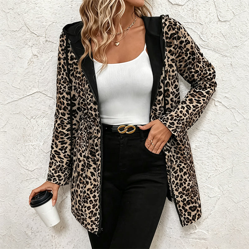 Women's Leopard Print Hooded Jacket — Reversible 🧥