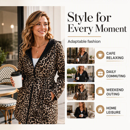 Women's Leopard Print Hooded Jacket — Reversible 🧥