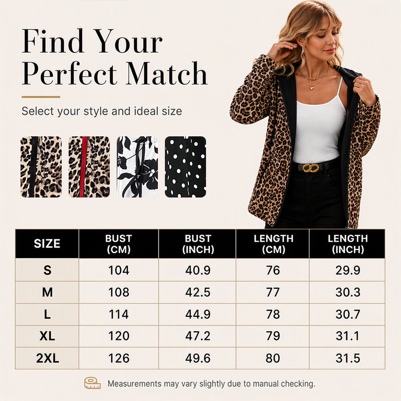 Women's Leopard Print Hooded Jacket — Reversible 🧥
