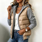 Women's Padded Hooded Jacket — Color-Block 🧥