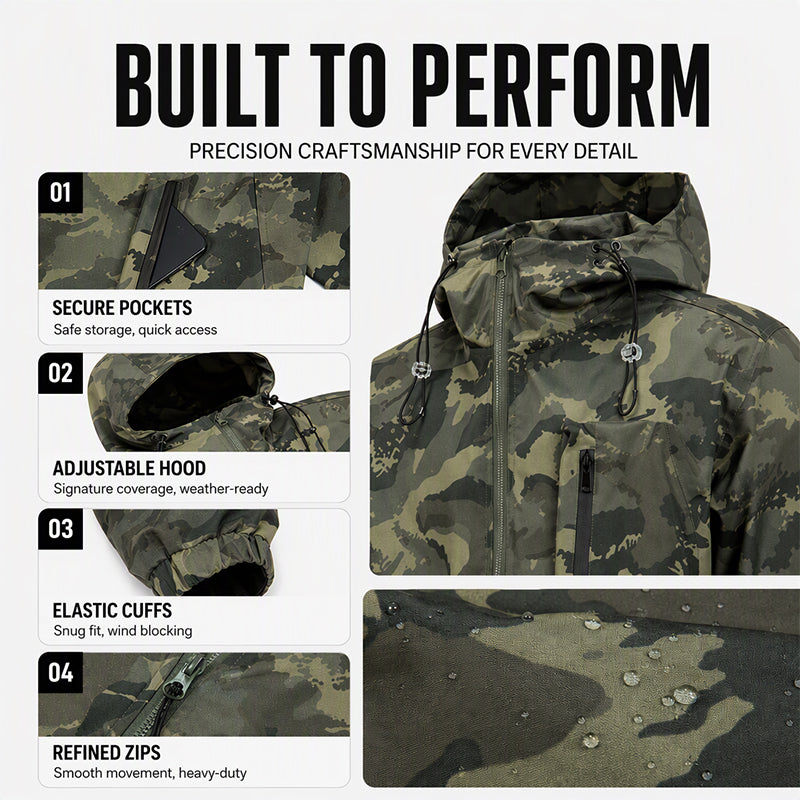 🧥 Stylish Camouflage Hooded Jacket | Bold Look & Everyday Comfort ✨