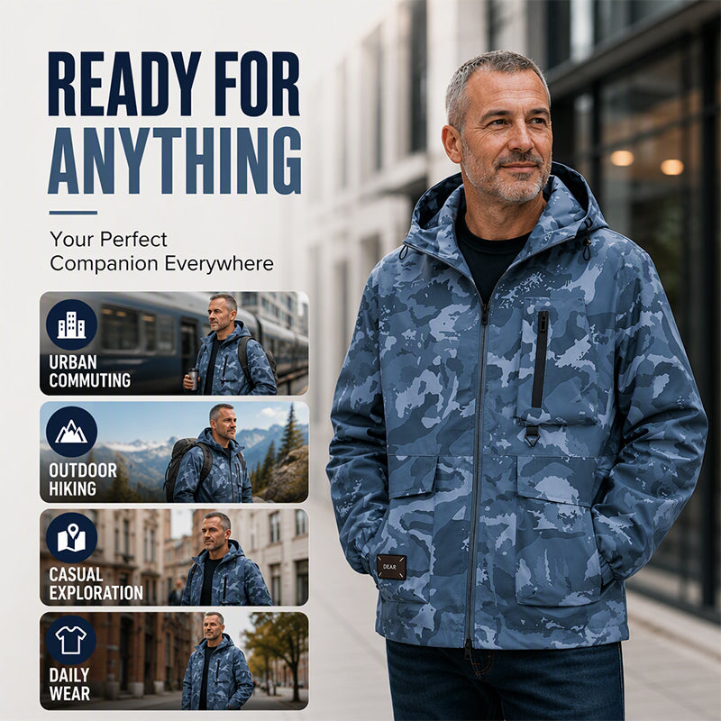 🧥 Stylish Camouflage Hooded Jacket | Bold Look & Everyday Comfort ✨
