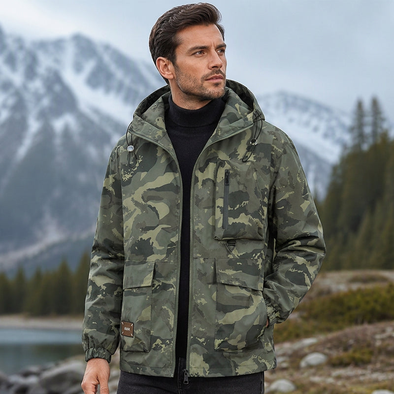 🧥 Stylish Camouflage Hooded Jacket | Bold Look & Everyday Comfort ✨