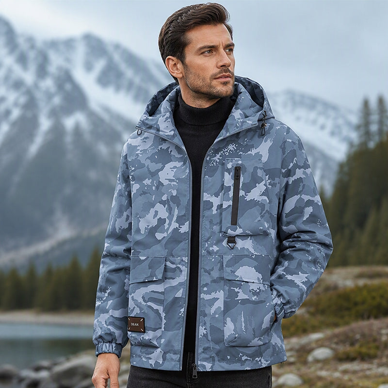 🧥 Stylish Camouflage Hooded Jacket | Bold Look & Everyday Comfort ✨