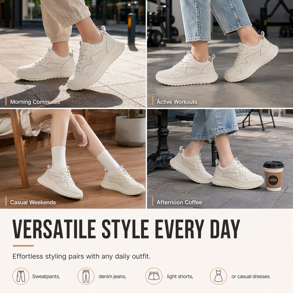 👟 Women's Lightweight Breathable Sports Shoes | All-Day Comfort & Easy Movement ✨