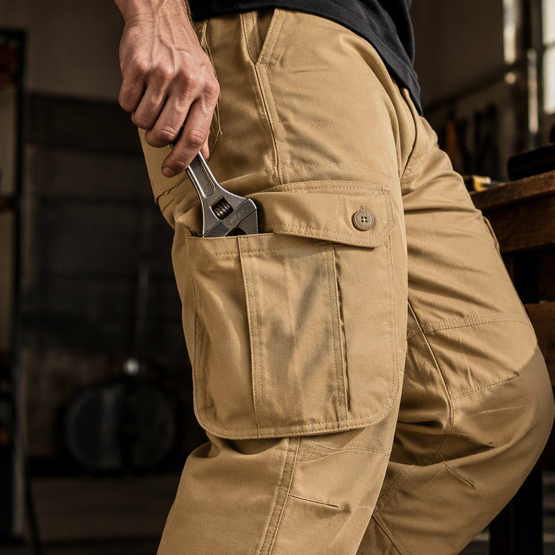 👖 Men's Relaxed-Fit Cargo Pants with Multi Pockets | Everyday Utility & Easy Comfort ✨