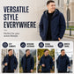 🧥 Men's Windproof Plush-Lined Hooded Jacket | Warm Coverage & Everyday Comfort ✨