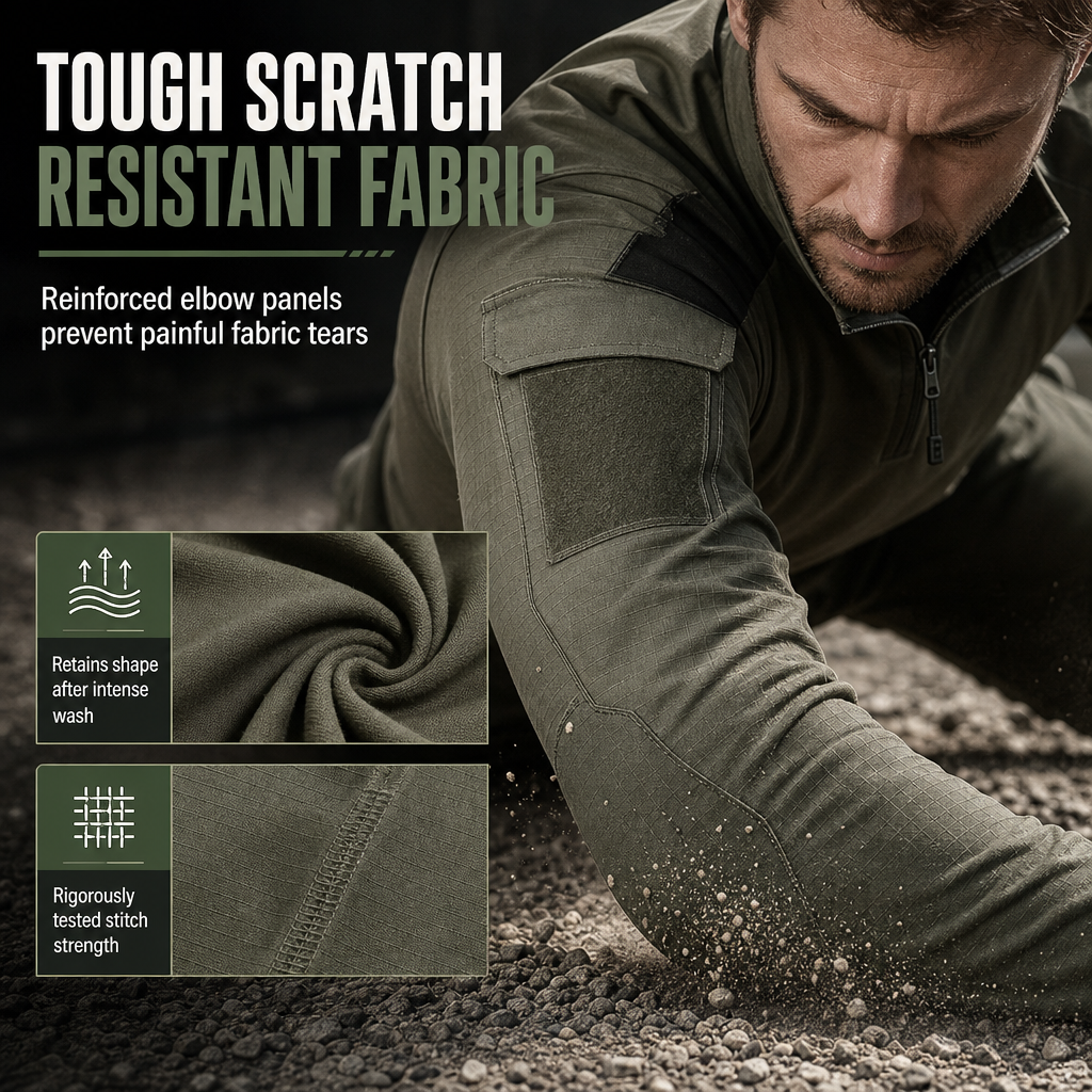 🏕️ Men's Long Sleeve Tactical Jacket | Rugged Look & Everyday Utility ✨