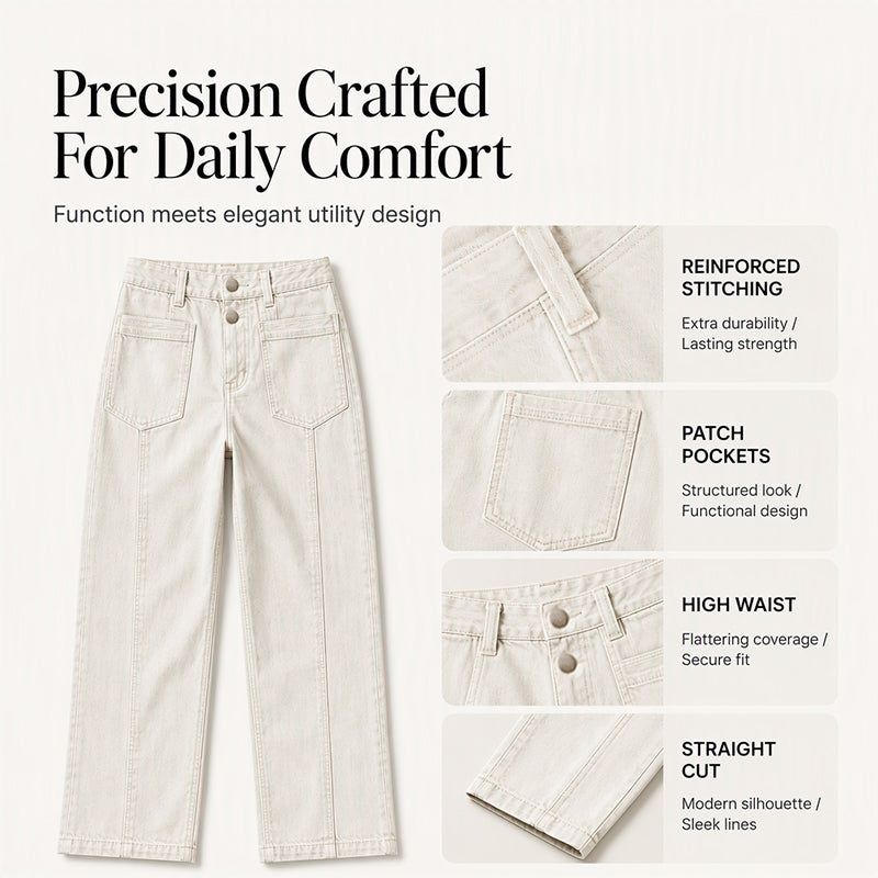 👖 Women's Casual Straight Leg Pants | Easy to Style & Everyday Comfort ✨