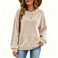🦢🧥 Women's Golden Velvet Sweatshirt | Soft Touch & Everyday Style ✨