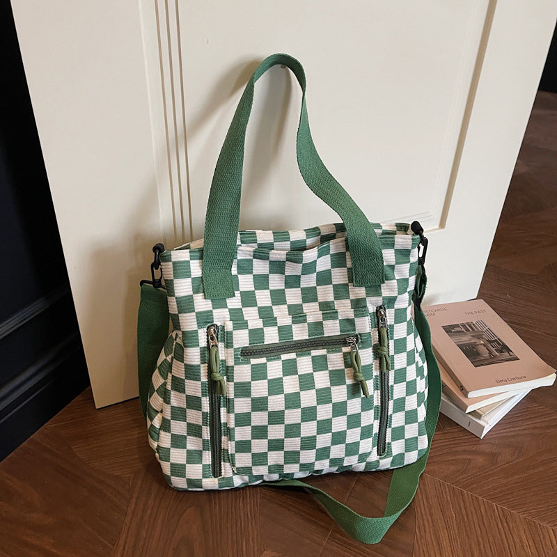👜 Casual Large Capacity Checkerboard Tote Bag | Roomy & Easy to Style ✨