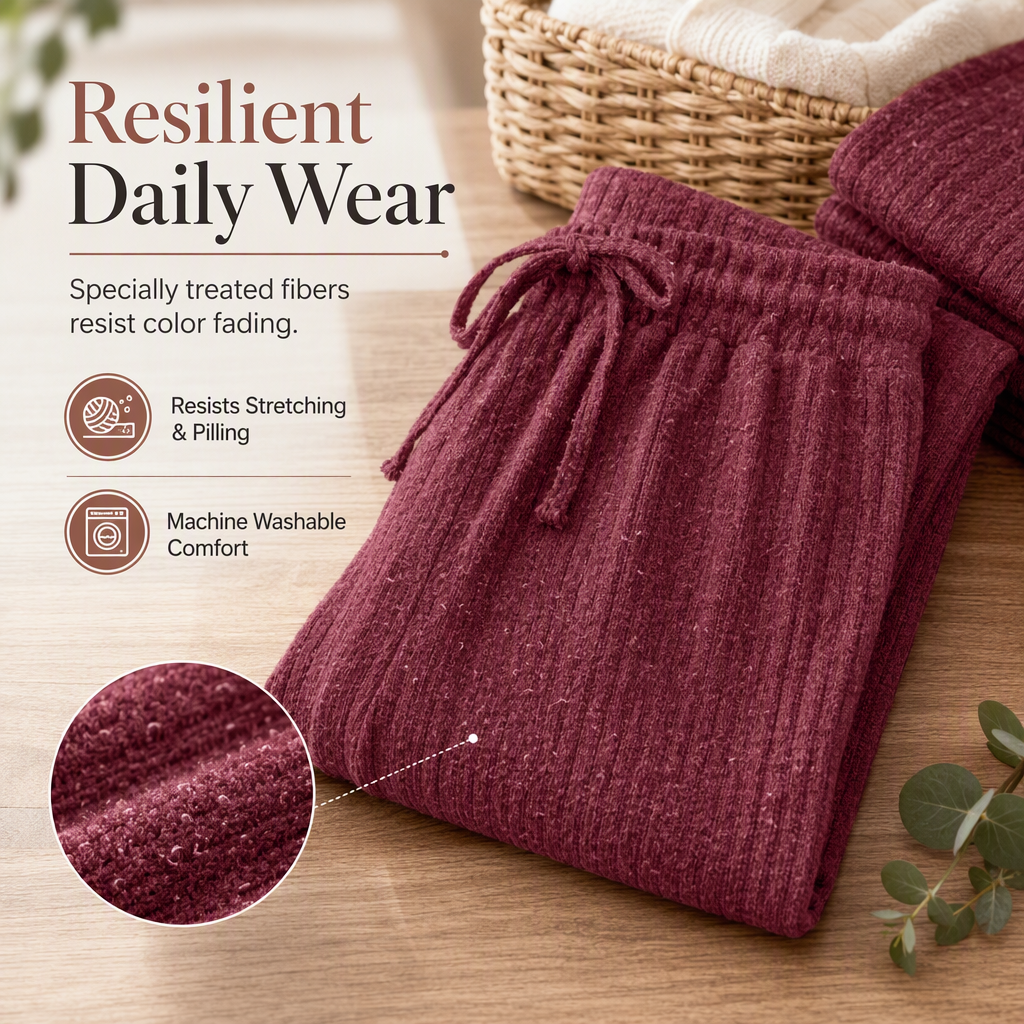 🏡🧥 Women's Casual Knit Loungewear Set | Cozy Comfort & Easy Relaxing Style ✨