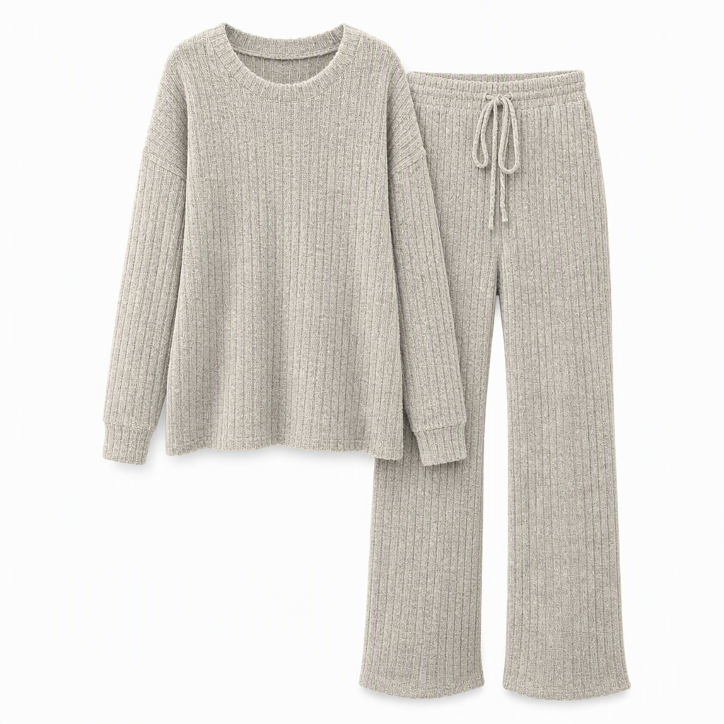 🏡🧥 Women's Casual Knit Loungewear Set | Cozy Comfort & Easy Relaxing Style ✨
