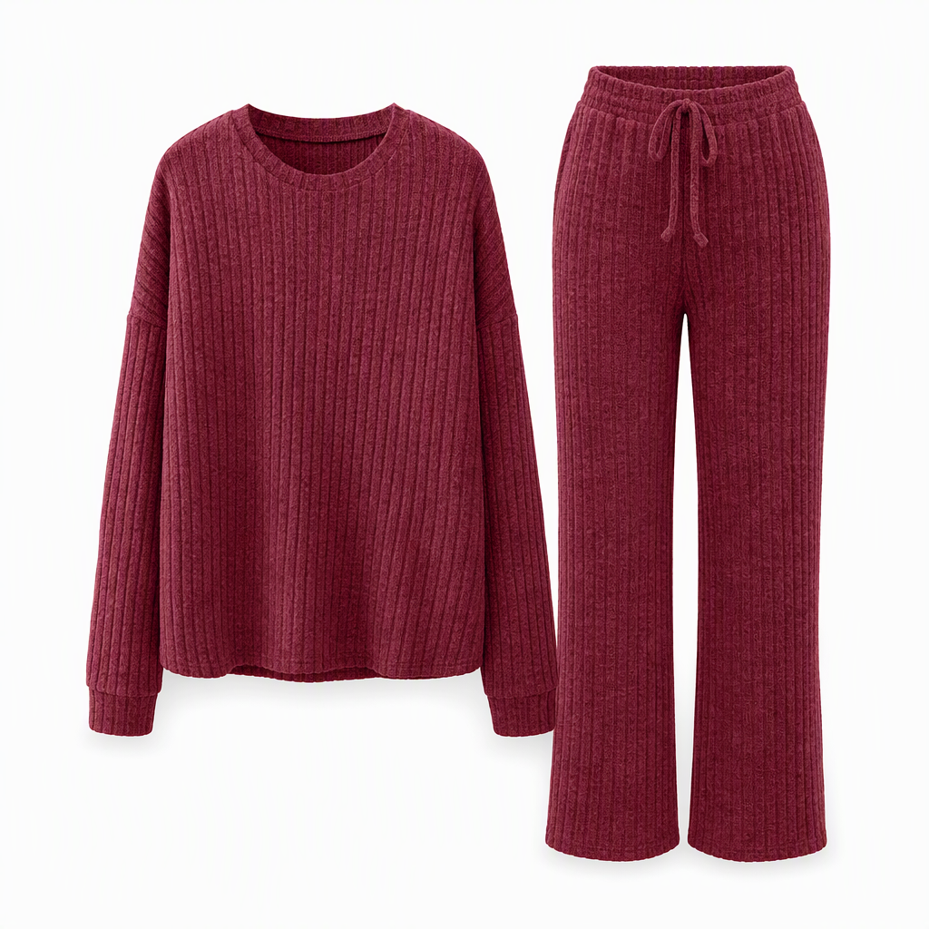 🏡🧥 Women's Casual Knit Loungewear Set | Cozy Comfort & Easy Relaxing Style ✨