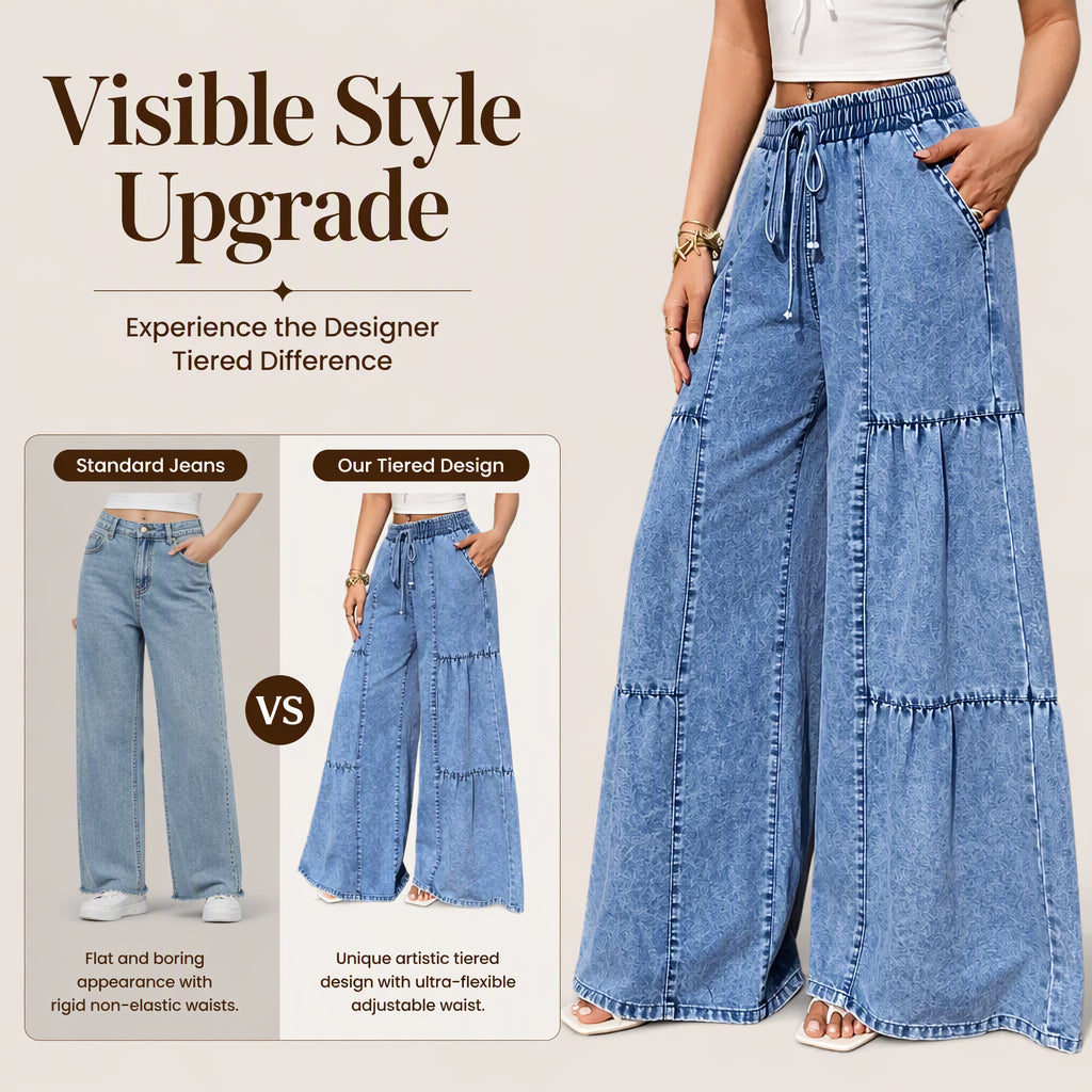 👖 Women's High Waist Wide Leg Denim Pants | Flattering Fit & Easy Everyday Style ✨