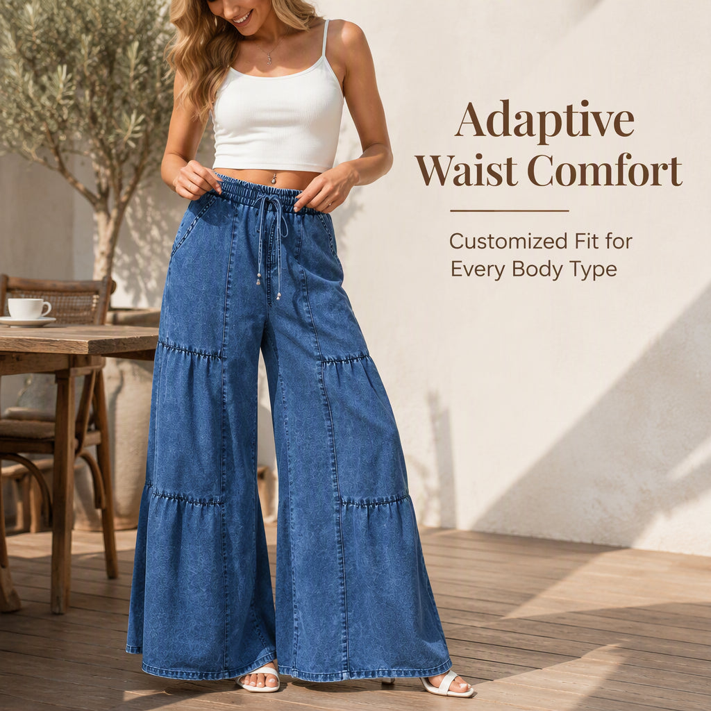 👖 Women's High Waist Wide Leg Denim Pants | Flattering Fit & Easy Everyday Style ✨