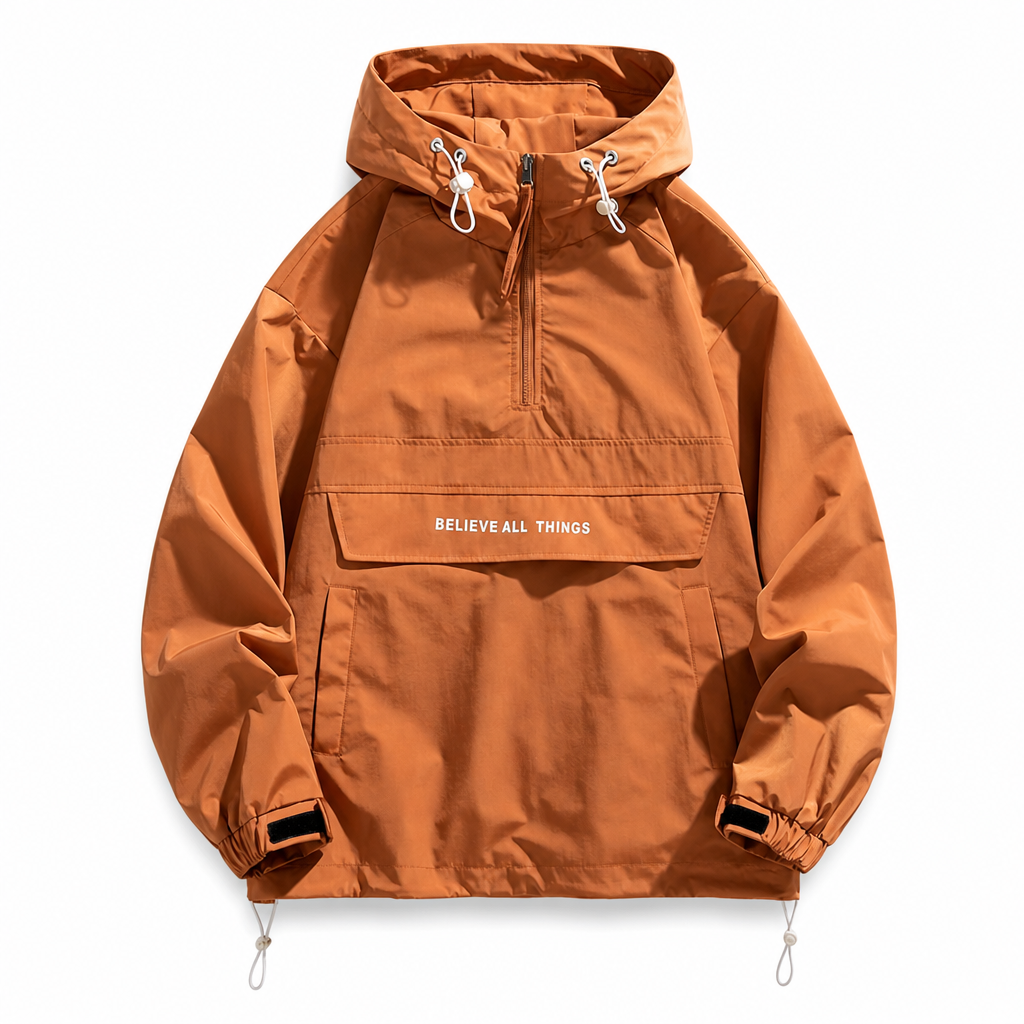 🧥 Outdoor Multi-Pocket Hooded Hiking Windbreaker Jacket | Lightweight Protection & Trail-Ready Utility ✨