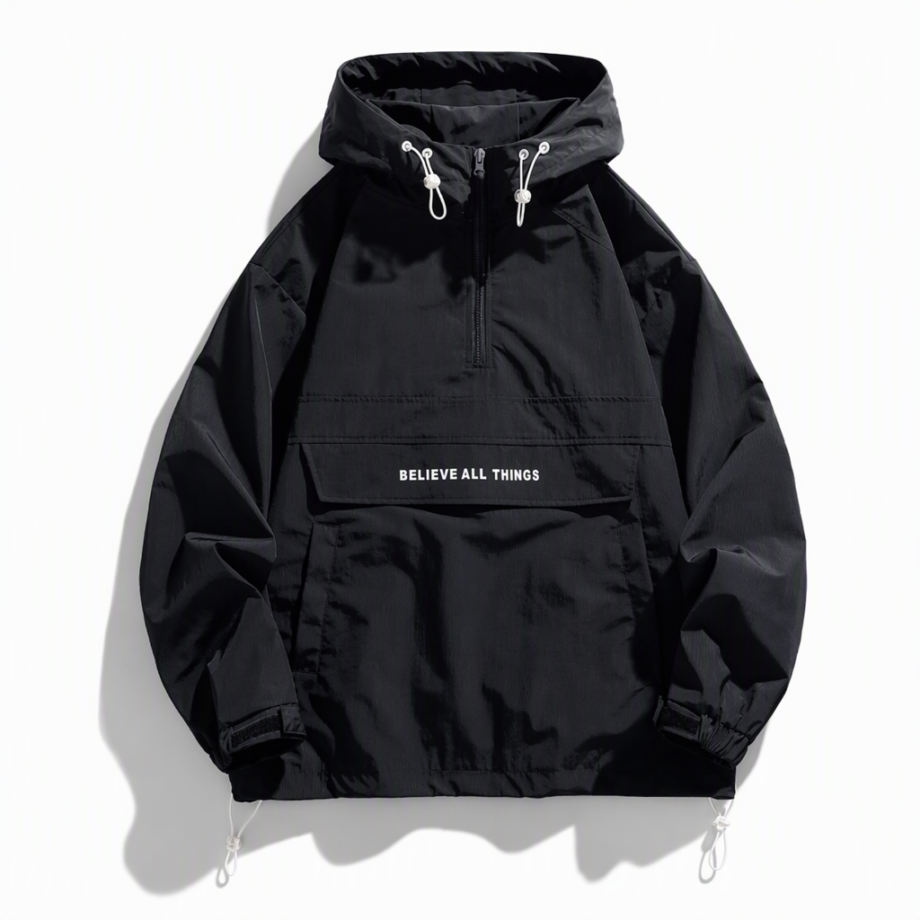 🧥 Outdoor Multi-Pocket Hooded Hiking Windbreaker Jacket | Lightweight Protection & Trail-Ready Utility ✨