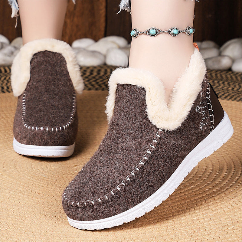 🌨️👢 Women's Winter Plush-Lined Snow Boots | Cozy Warmth & Winter-Ready Comfort ✨