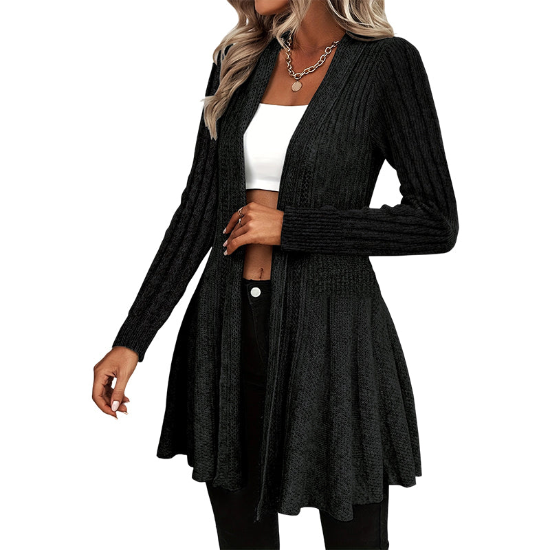 🧥🍂 Women's Elegant Open Front Cardigan | Effortless Layering & Everyday Polish ✨