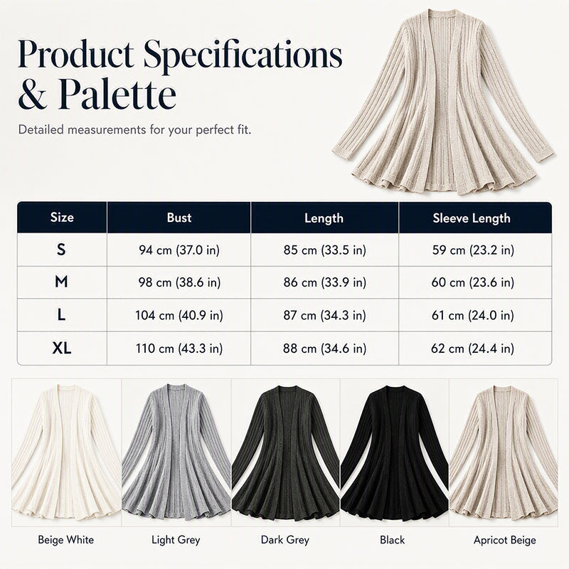 🧥🍂 Women's Elegant Open Front Cardigan | Effortless Layering & Everyday Polish ✨