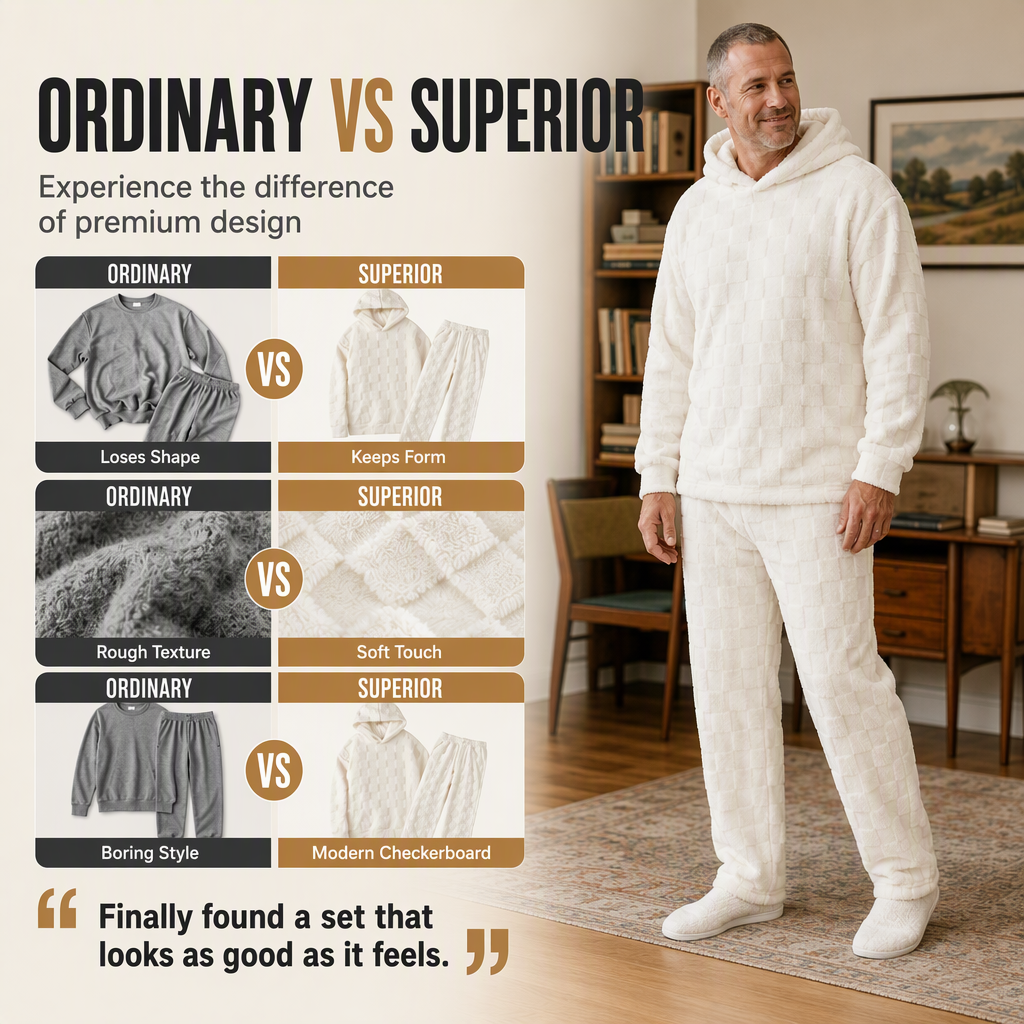 🌨️🧥 Men's Casual Hooded Sweatshirt & Sweatpants Set | Easy Matching & Everyday Comfort ✨
