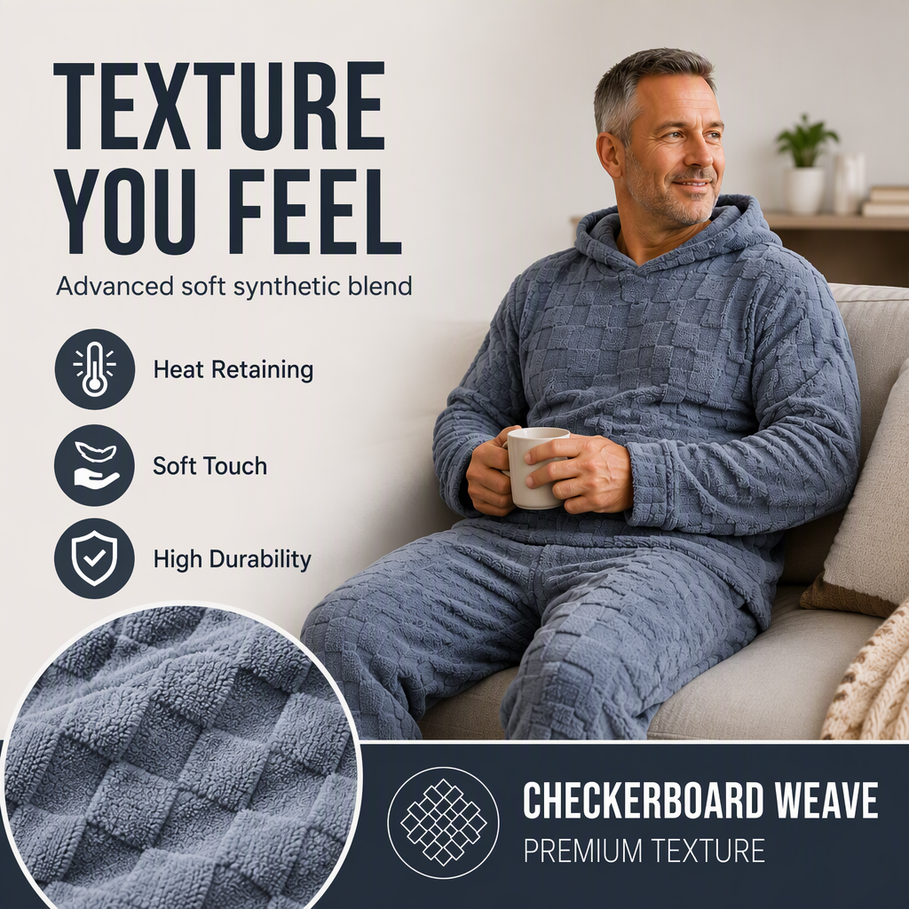 🌨️🧥 Men's Casual Hooded Sweatshirt & Sweatpants Set | Easy Matching & Everyday Comfort ✨