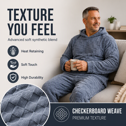🌨️🧥 Men's Casual Hooded Sweatshirt & Sweatpants Set | Easy Matching & Everyday Comfort ✨