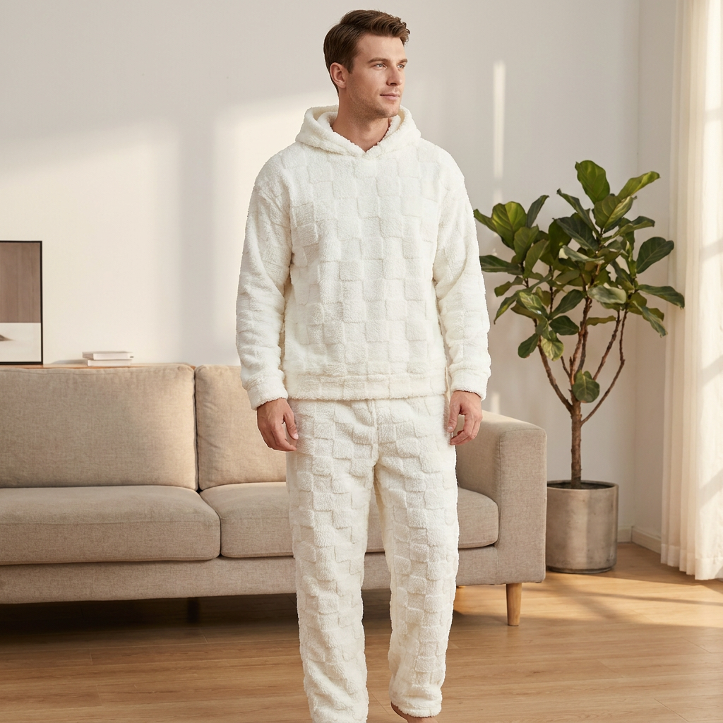 🌨️🧥 Men's Casual Hooded Sweatshirt & Sweatpants Set | Easy Matching & Everyday Comfort ✨