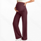 🤰 Women's Over Bump Maternity Wide Leg Lounge Pants | High Waist Pregnancy Trousers with Pockets ✨