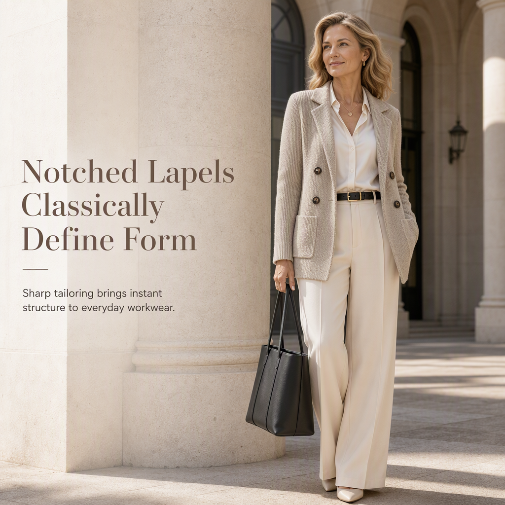 💖🧥 Women's Double-Breasted Ribbed Knit Cardigan | Pockets & Notched Lapel, Easy Layering ✨