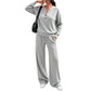 🍁 Women's Effortless Top & Wide-Leg Pants Set | Easy Matching & Everyday Comfort ✨