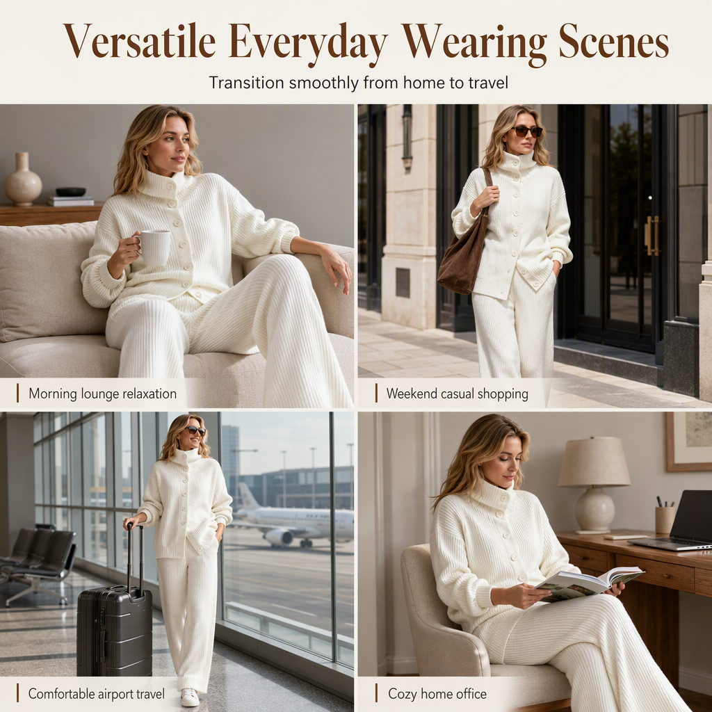 🍂🏃‍♀️ Women's Casual Two-Piece Pants and Top Set | Easy Matching & Everyday Comfort ✨