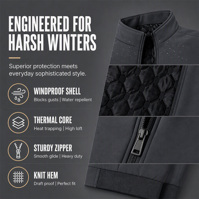 ❄️🧥 Men's Classic Thickened Winter Jacket | Warm Coverage & Everyday Style ✨