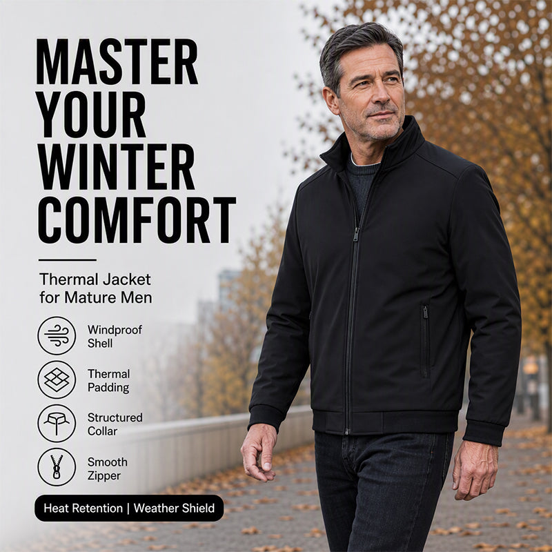 ❄️🧥 Men's Classic Thickened Winter Jacket | Warm Coverage & Everyday Style ✨