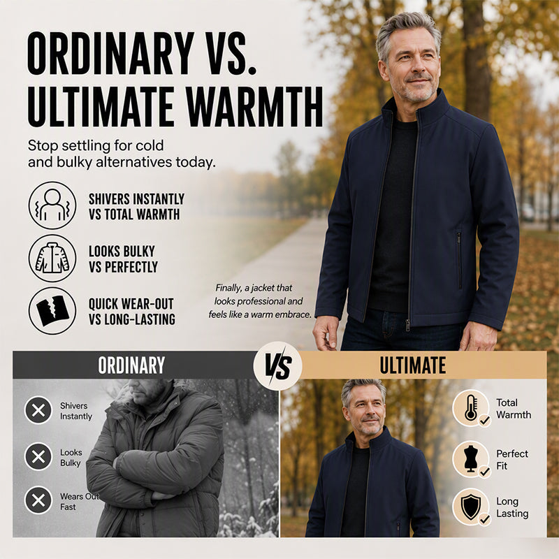 ❄️🧥 Men's Classic Thickened Winter Jacket | Warm Coverage & Everyday Style ✨