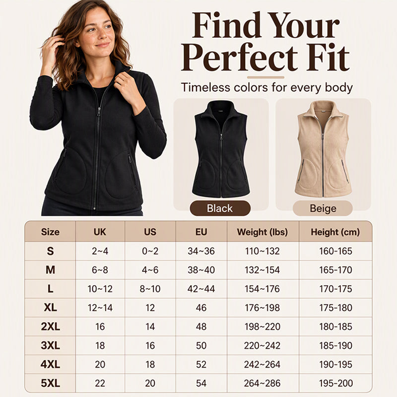 🌬️🧥 Women's Winter Thermal Stand Collar Vest | Warm Coverage & Easy Layering ✨