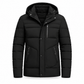 Men's Winter Fleece Lined Coat with Detachable Hood
