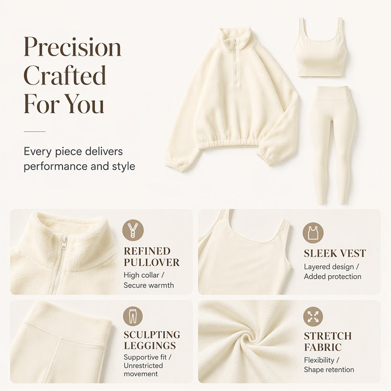 Women's Cozy 3-Piece Athletic Set