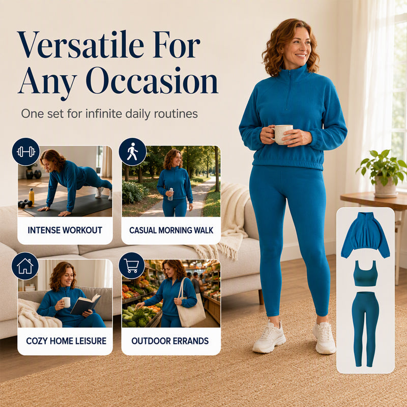 Women's Cozy 3-Piece Athletic Set