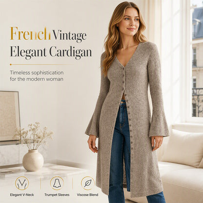 Women's Knit Long Open Front Cardigan