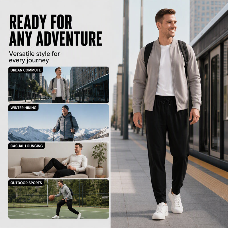 Unisex Windproof Quick-Dry Plush-Lined Pants