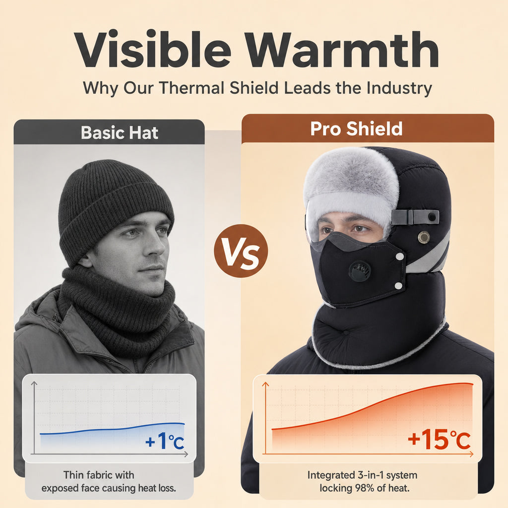 🌨️🧣 Windproof Thermal Trapper Hat | Built-in Face Mask – Full Warmth for Extreme Cold ✨