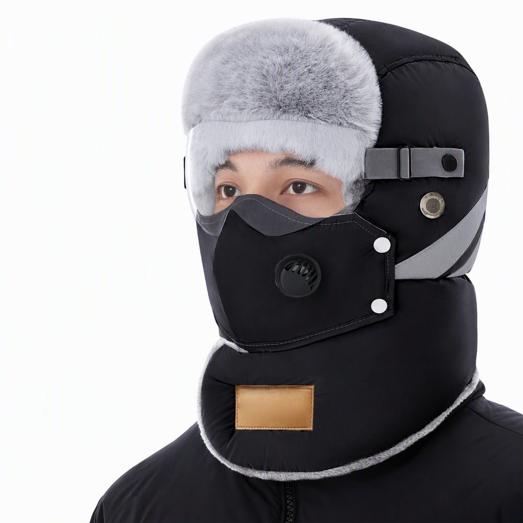 🌨️🧣 Windproof Thermal Trapper Hat | Built-in Face Mask – Full Warmth for Extreme Cold ✨