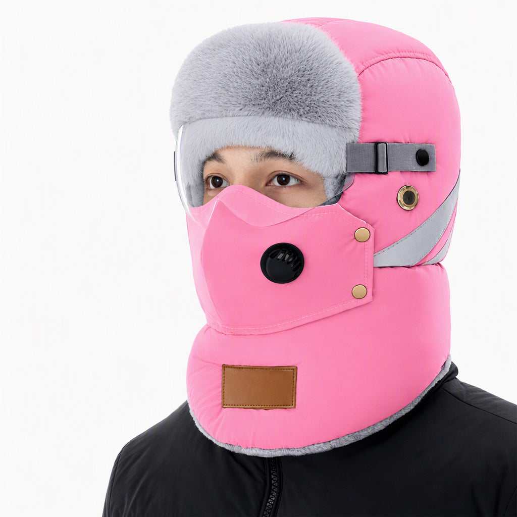 🌨️🧣 Windproof Thermal Trapper Hat | Built-in Face Mask – Full Warmth for Extreme Cold ✨