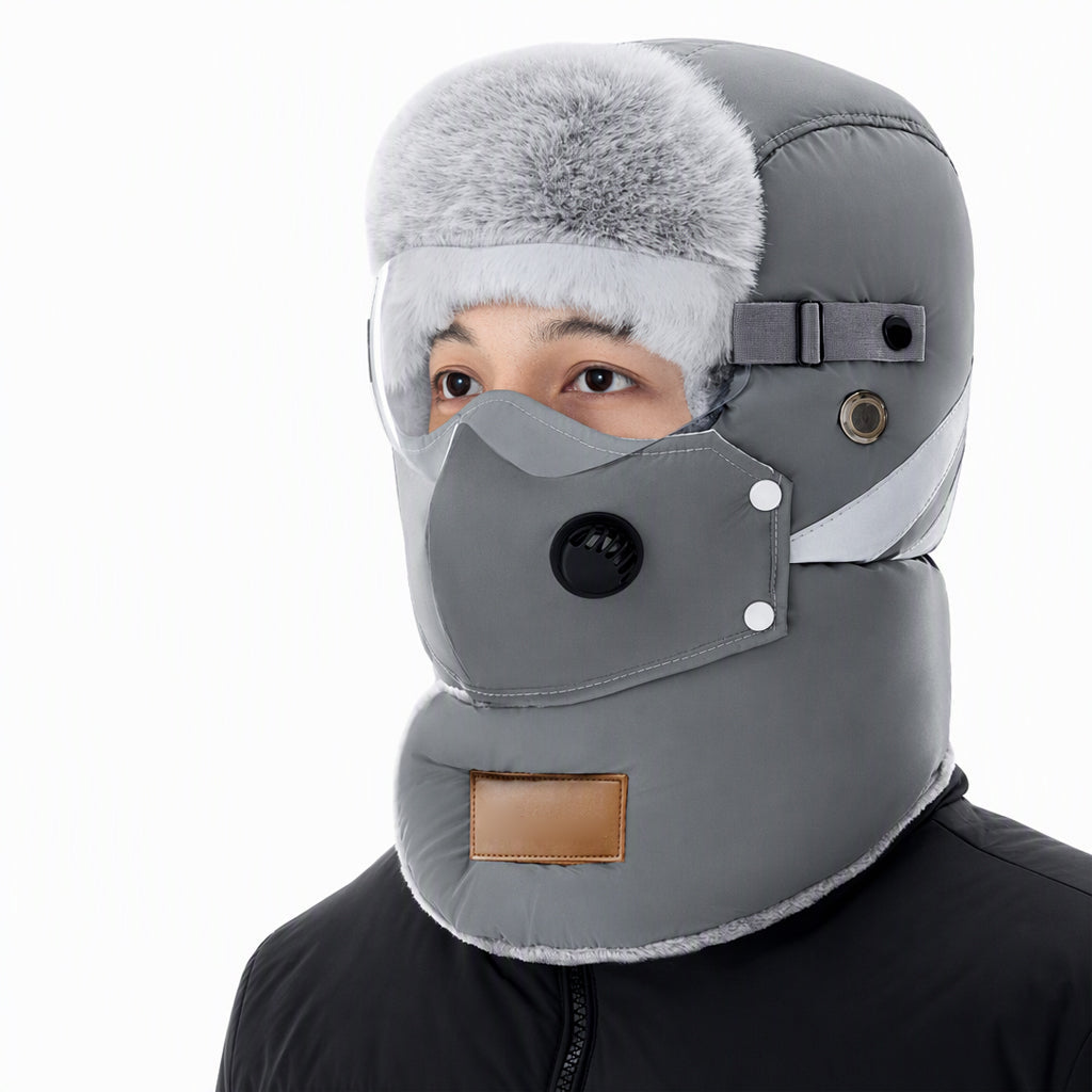 🌨️🧣 Windproof Thermal Trapper Hat | Built-in Face Mask – Full Warmth for Extreme Cold ✨