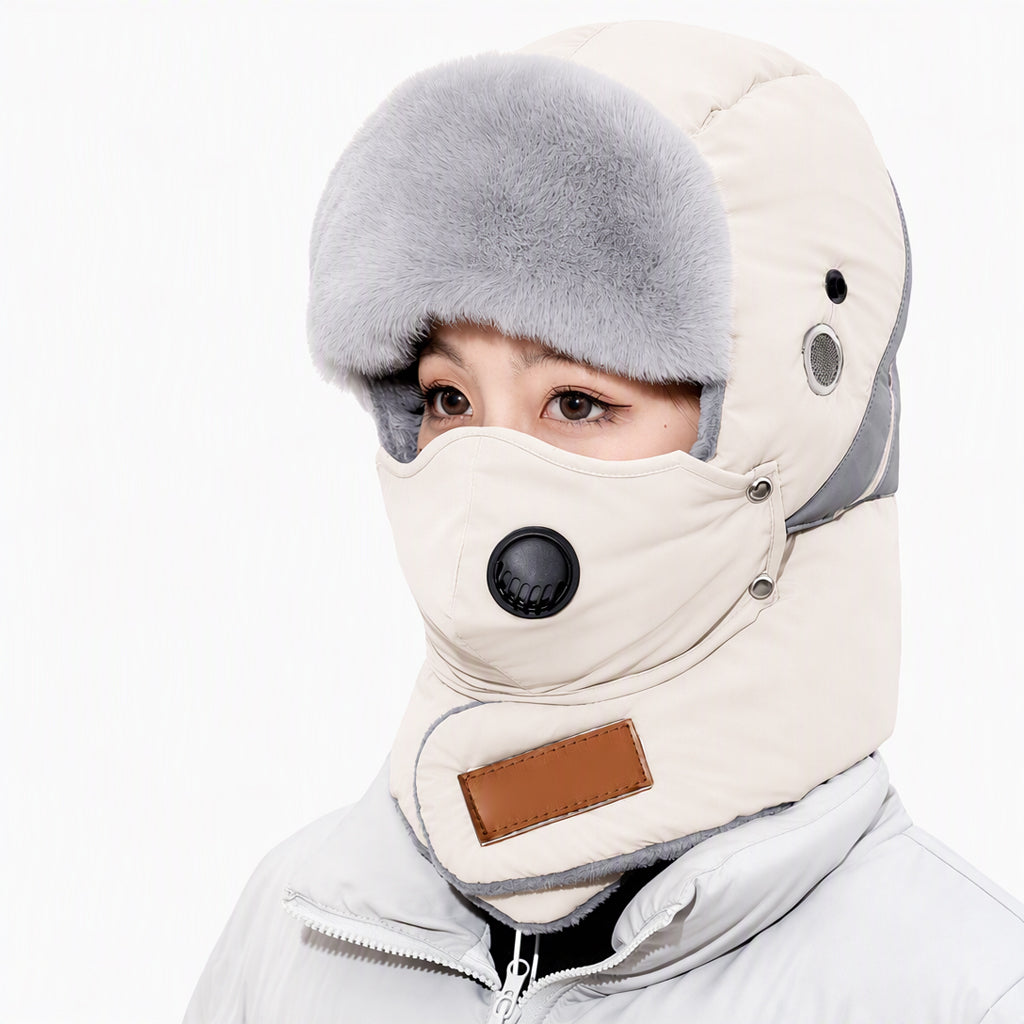 🌨️🧣 Windproof Thermal Trapper Hat | Built-in Face Mask – Full Warmth for Extreme Cold ✨