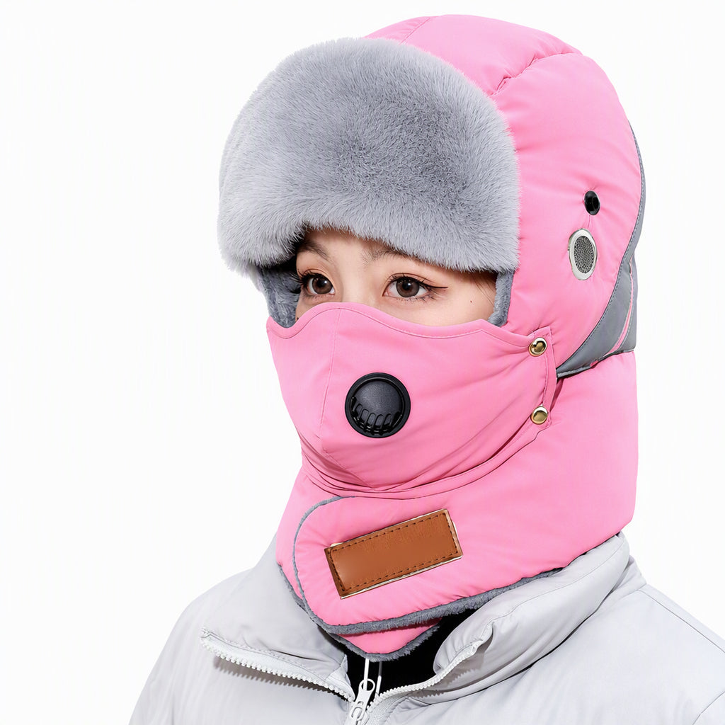 🌨️🧣 Windproof Thermal Trapper Hat | Built-in Face Mask – Full Warmth for Extreme Cold ✨