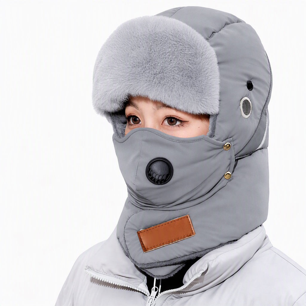 🌨️🧣 Windproof Thermal Trapper Hat | Built-in Face Mask – Full Warmth for Extreme Cold ✨