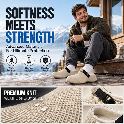 🧸 Men's Plush-Lined Winter Slippers | Warm & Cozy – Soft Comfort for Home Days ✨